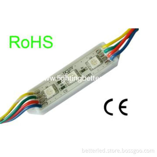 Popular sells DC12V LED 4leds module with plastic cover,high quality